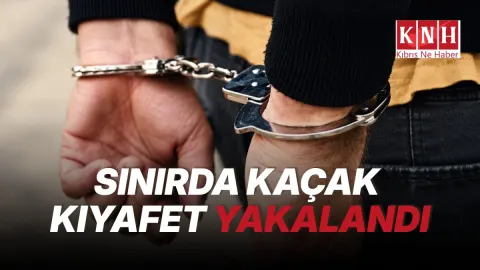Güney Kıbrıs’tan KKTC’ye geçiş yapan araçta gümrüğe beyan edilmemiş 4 koli kıyafet bulundu