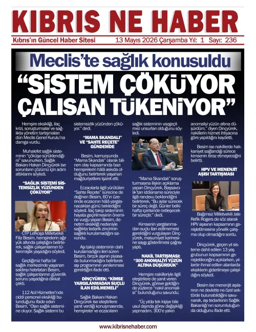 13 Mayıs 2026 Çarşamba