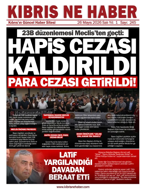 26 Mayıs 2026 Salı