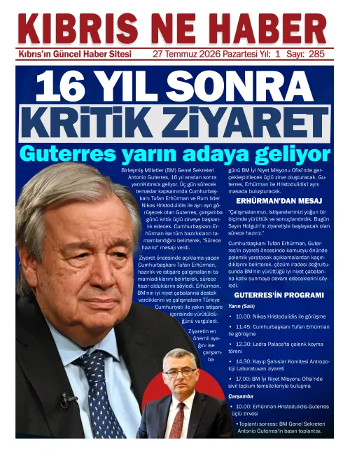 27 Temmuz 2026 Pazartesi