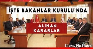 Bakanlar Kurulu Kararları Açıklandı
