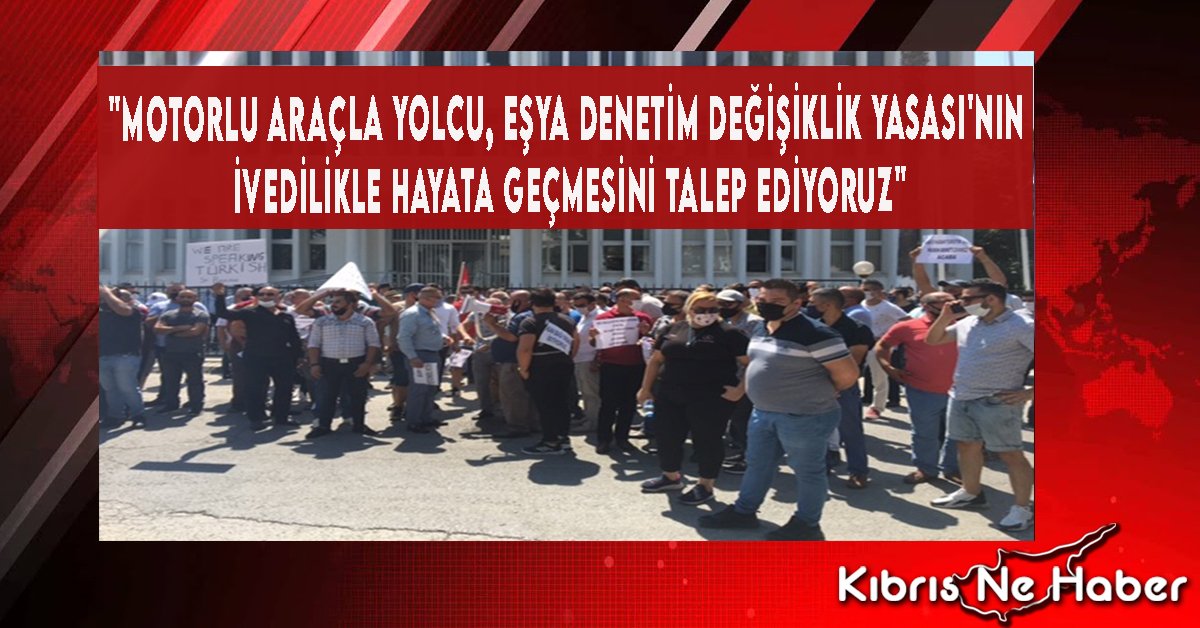 Birleşik Taksiciler Birliği Ulaştırma Bakanlığı Önünde Eylem Yapıyor