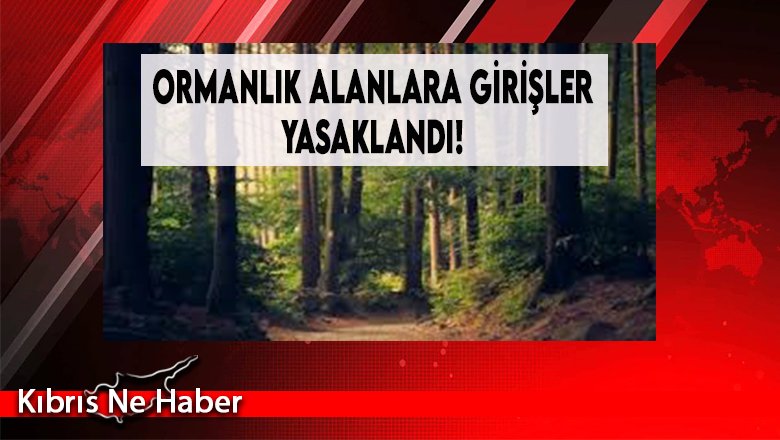 Ormanlık Alanlara Girişler Yasaklandı!