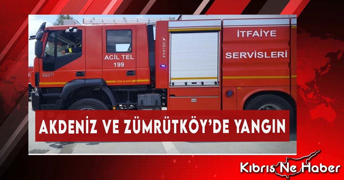 Akdeniz Ve Zümrütköy’de Yangın