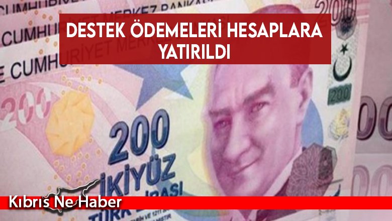 Destek ödemeleri hesaplara yatırıldı