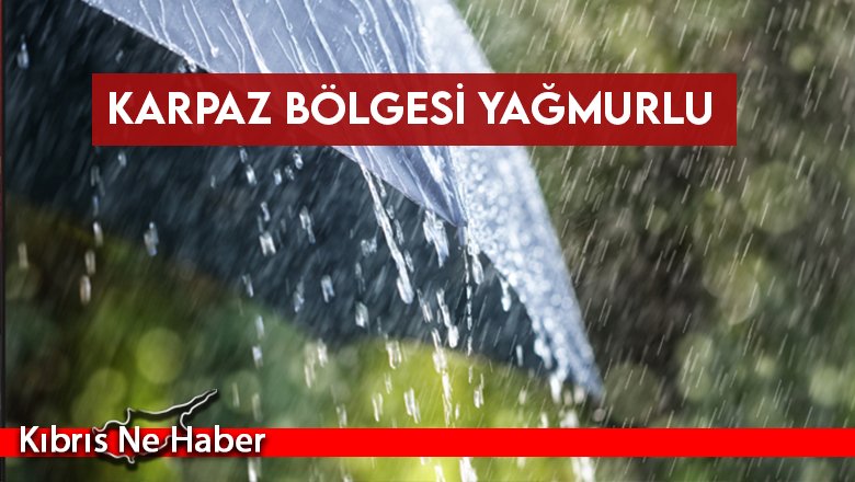 Karpaz bölgesi yağmurlu