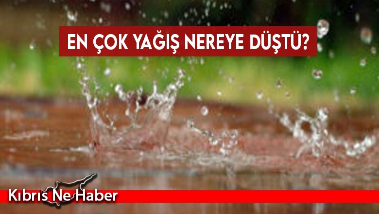 En çok yağış Mallıdağ ve Aklıncılar’a düştü