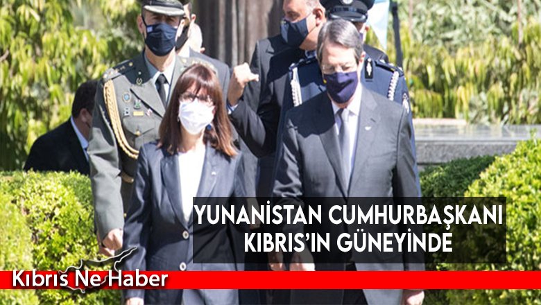 Yunanistan Cumhurbaşkanı Kıbrıs’ın güneyinde