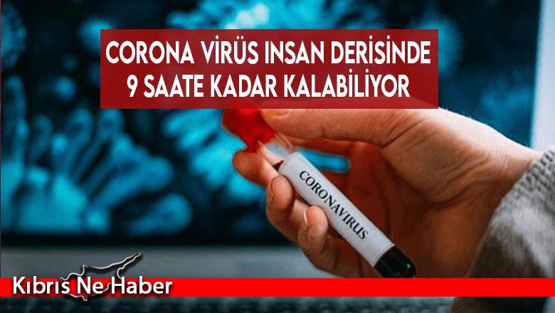 Corona virüs insan derisinde 9 saate kadar kalabiliyor