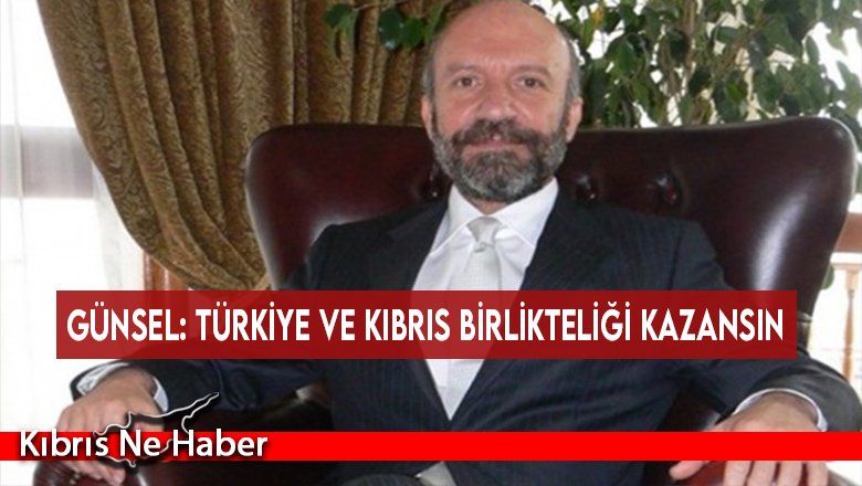 Günsel: Türkiye ve Kıbrıs birlikteliği kazansın
