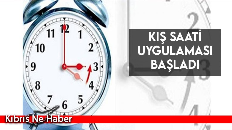 Kış saati uygulaması başladı