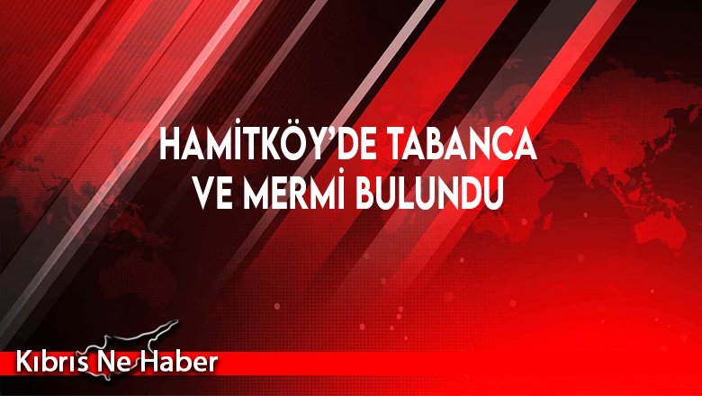 Hamitköy’de tabanca ve mermi bulundu