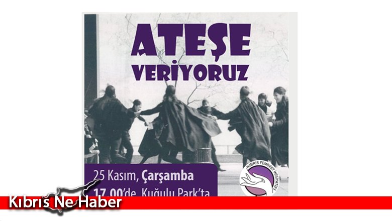 Kıbrıs Feminist İnisiyatifi dayanışma eylemi yapıyor