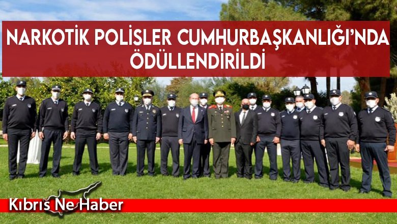 Narkotik polisler Cumhurbaşkanlığı’nda ödüllendirildi