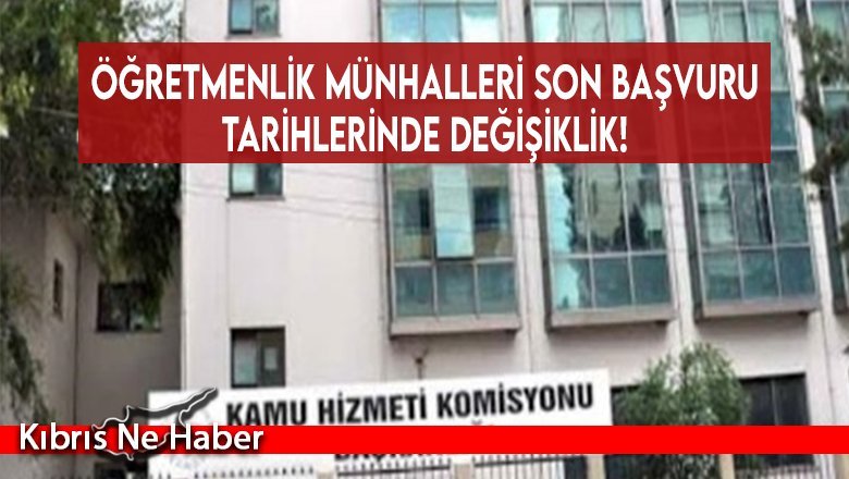 Öğretmenlik münhalleri son başvuru tarihlerinde değişiklik!