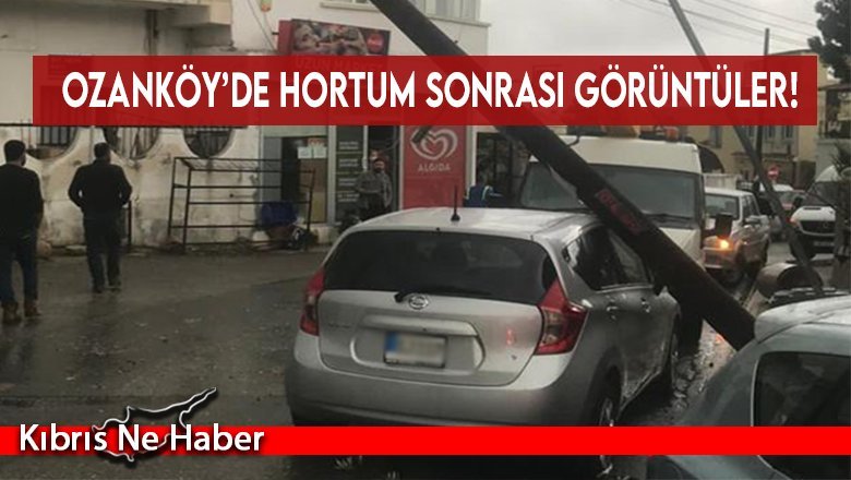 Ozanköy’de hortum sonrası görüntüler!