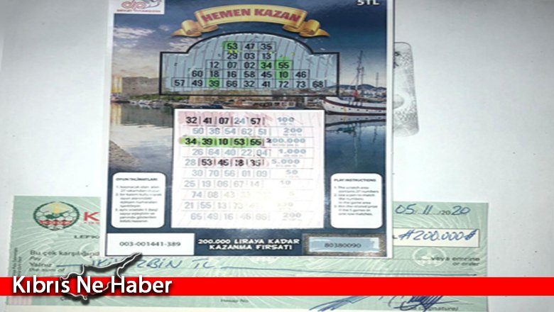 Tombala’dan 200 bin TL kazandı