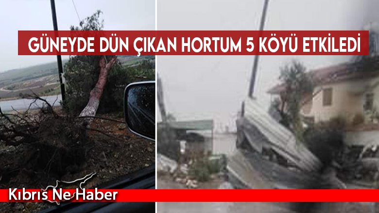 Güneyde dün çıkan hortum 5 köyü etkiledi