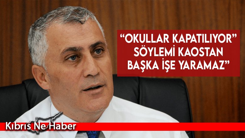 “Okullar kapatılıyor” söylemi kaostan başka işe yaramaz”