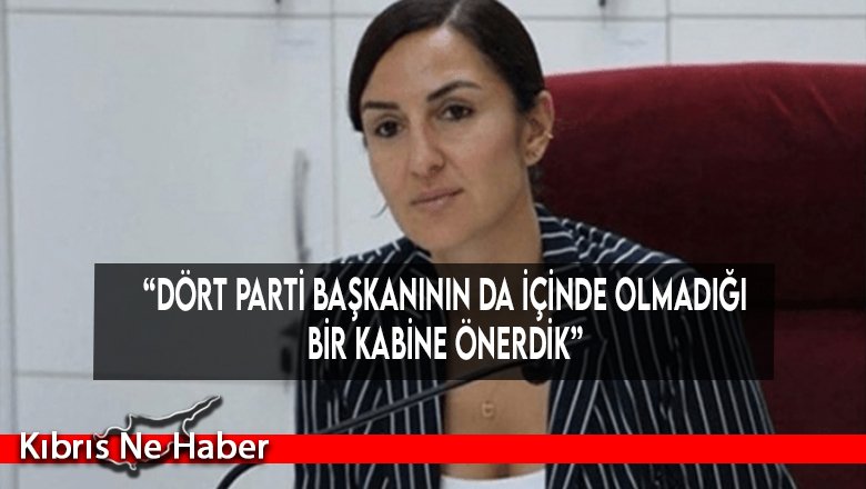 “Dört parti başkanının da içinde olmadığı bir kabine önerdik”