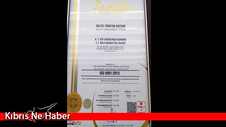 SÜTEK, Kalite Yönetim Sistemi ISO 9001: 2015 Sertifikasını yeniledi