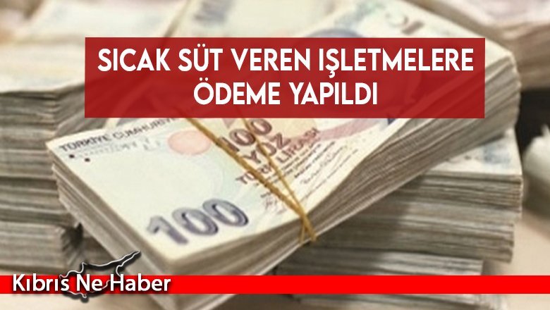 Sıcak süt veren işletmelere ödeme yapıldı