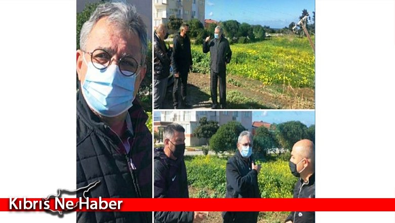 Evren, Lefke’de fırtınadan zarar gören bölgeleri ziyaret etti