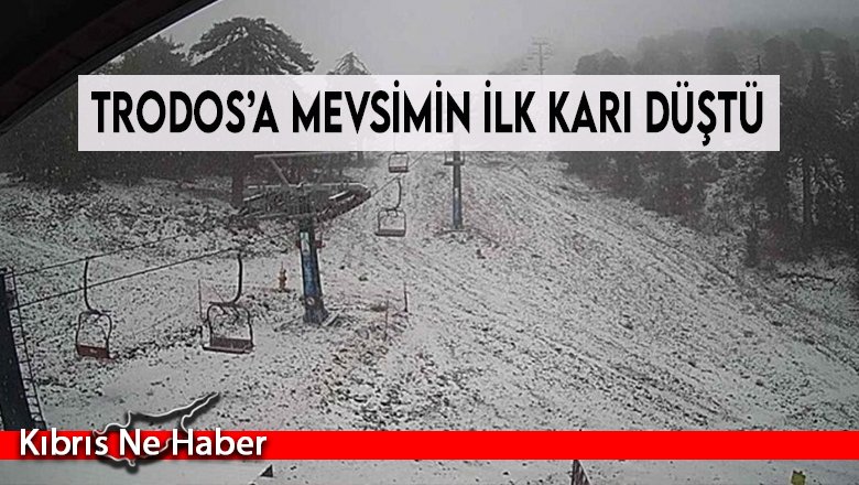 Trodos’a Mevsimin İlk Karı Düştü