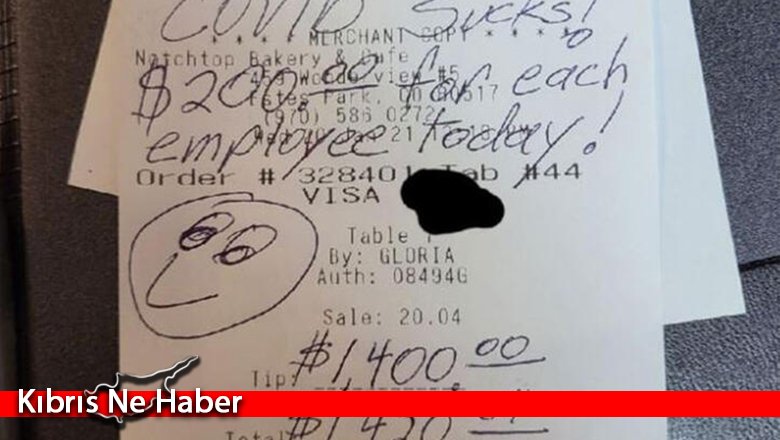 148 TL’lik hesaba 10 bin TL bahşiş bıraktı