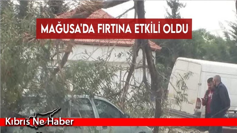 Mağusa'da fırtına etkili oldu
