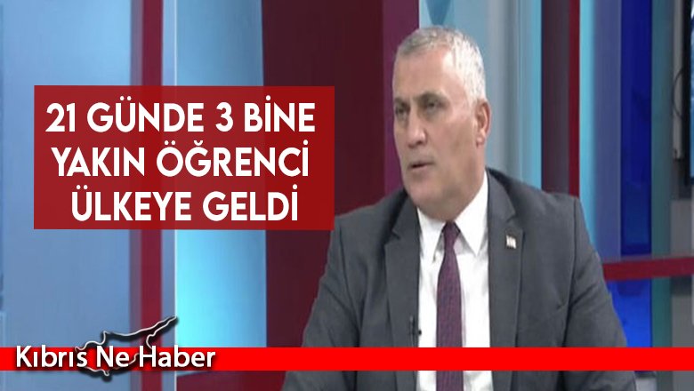 Amcaoğlu: 21 günde 3 bine yakın öğrenci ülkeye geldi