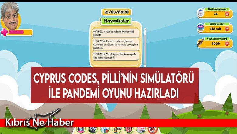 Cyprus Codes, Pilli’nin simülatörü ile pandemi oyunu hazırladı