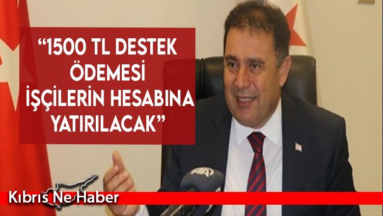 Başbakan Saner'den destek ödemesi açıklaması
