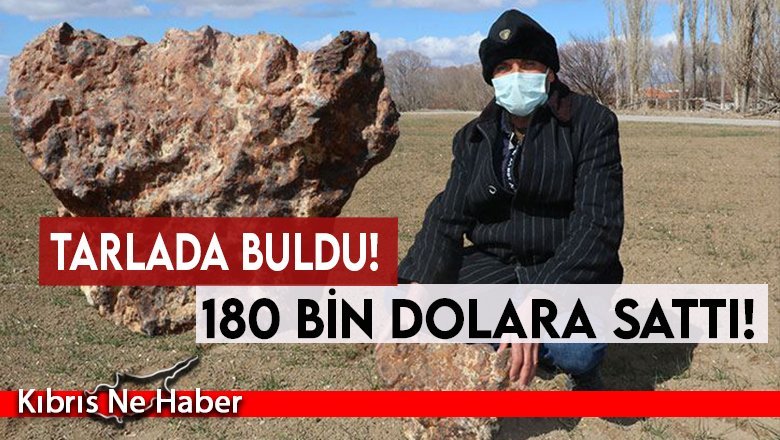 Tarlada bulduğu gök taşını 180 bin dolara sattı