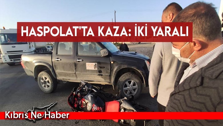 Haspolat'ta kaza: İki yaralı