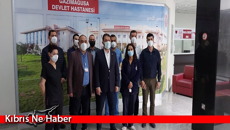 Başbakan Saner, Gazimağusa Devlet Hastanesi’ni ziyaret etti