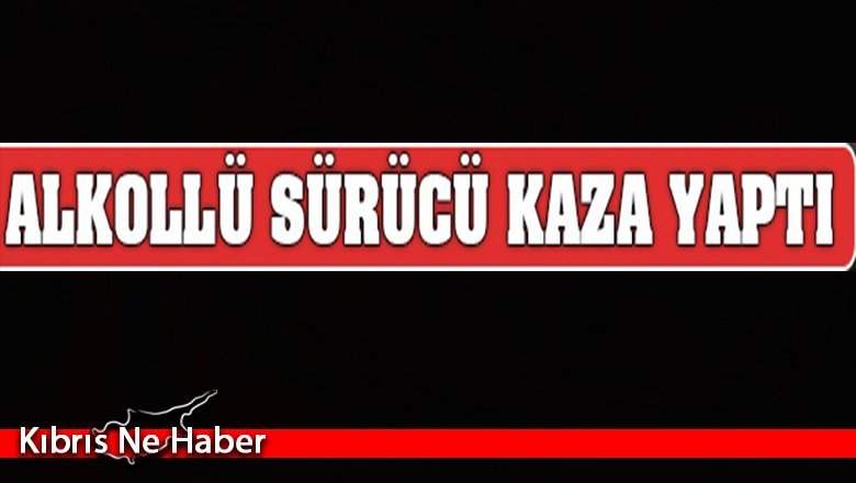 425 promil alkollü sürücü kaza yaptı…
