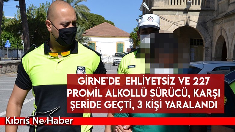 Sürücü ehliyetsiz ve 227 promil alkollü çıktı