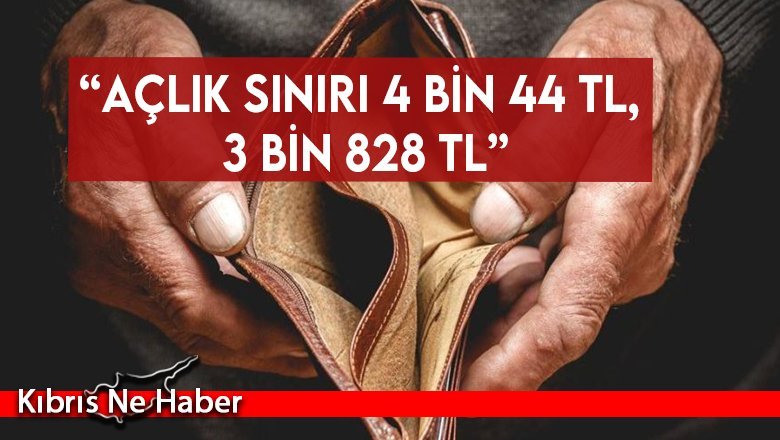 KTAMS: “Açlık sınırı 4 bin 44 TL, 3 bin 828 TL”
