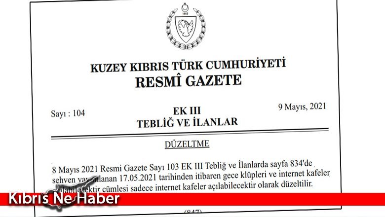 Gece kulüplerinin açılması kararı iptal