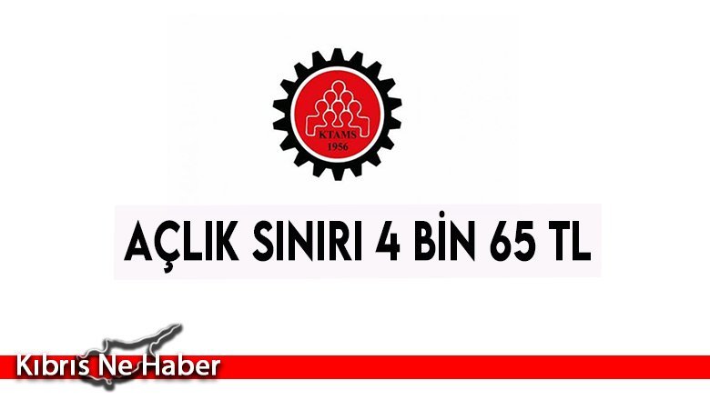 4 kişilik bir ailenin açlık sınırı 4 bin 65 TL