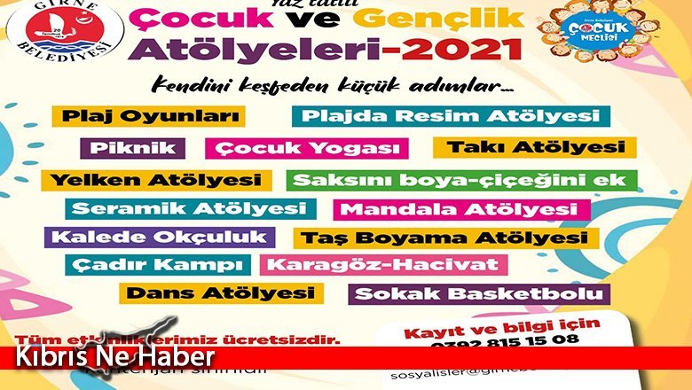 Girne çocuk atölyeleri başlıyor!