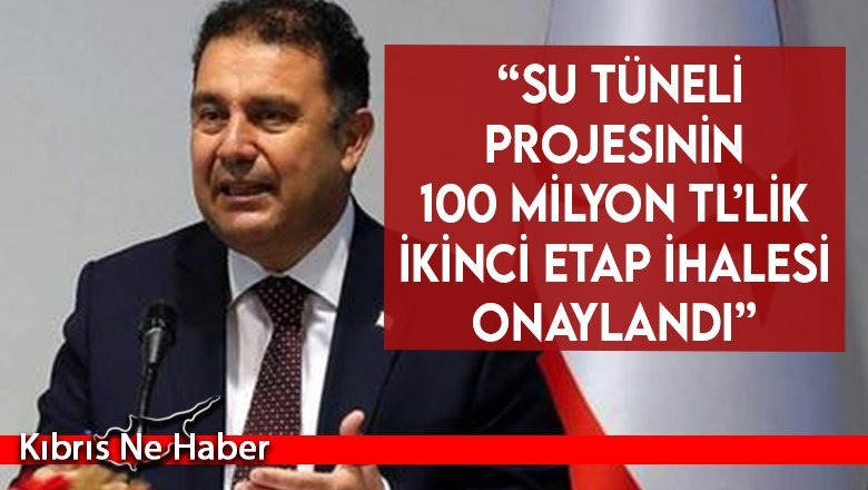 Ersan Saner: “Su tüneli projesinin 100 milyon TL’lik ikinci etap ihalesi onaylandı”