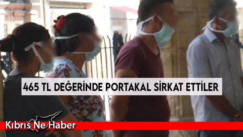 465 TL değerinde portakal sirkat ettiler