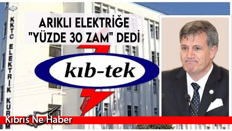 Arıklı elektriğe "yüzde 30 zam" dedi