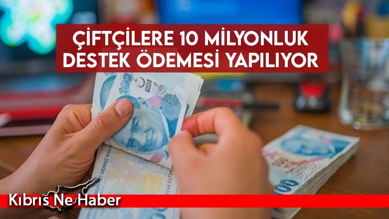 Çiftçilere 10 milyonluk destek ödemesi yapılıyor