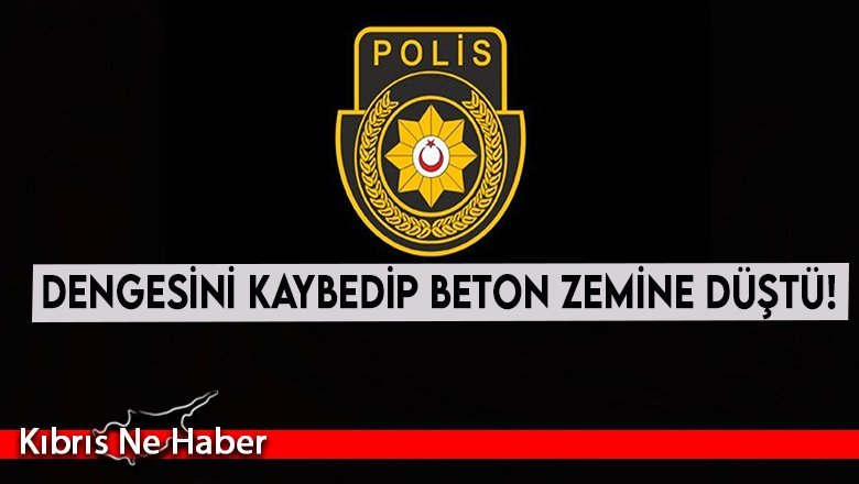 Dengesini kaybedip beton zemine düştü!