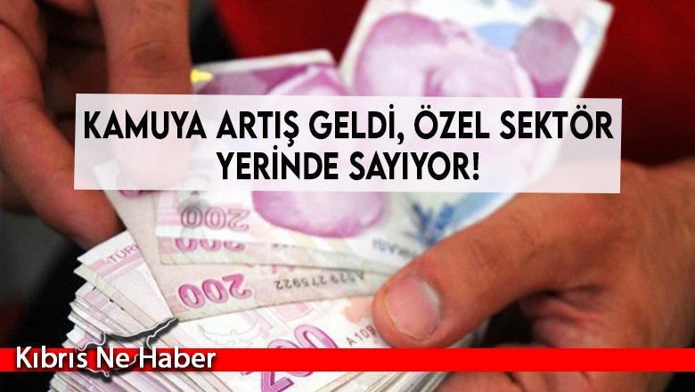 Kamuya artış geldi, özel sektör yerinde sayıyor!
