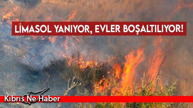 Limasol yanıyor, evler boşaltılıyor!