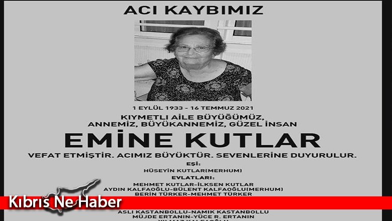 Emine Kutlar Hayatını Kaybetti